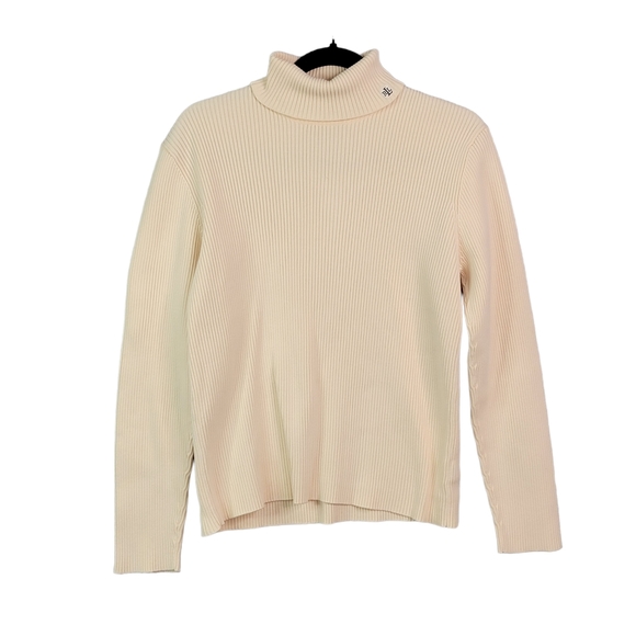 Lauren Ralf Lauren 100% Cotton Medium Weight Mock Turtle Neck Sweater XL - Picture 1 of 16